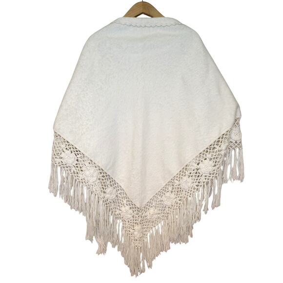 Alpaca blend Exotic Shawl Wrap Triangle style Simply Natural - Picture 2 of 10
